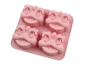 Molde silicona 4 jabones LEON DANZA CHINA 